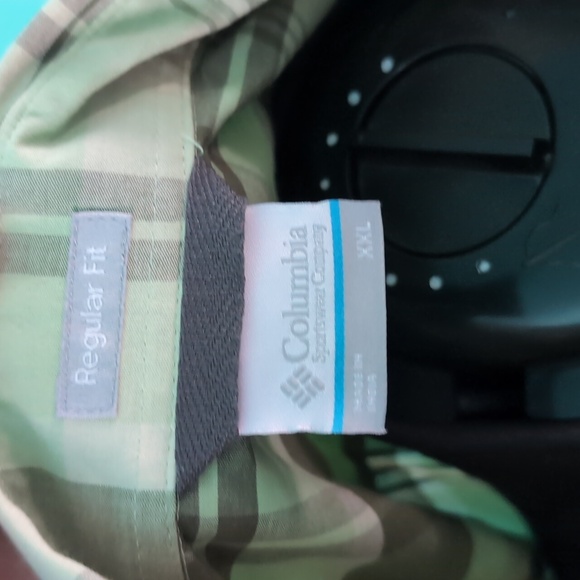 NWT Columbia Men's Green Plaid Shirt XXL - Picture 4 of 7